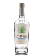 Flaske El Tequileño Platinum Blanco Tequila med klar væske og sølvfarvet etiket